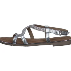 Marco Tozzi 28143, Keilsandaletten, Damen, SILVER COMB