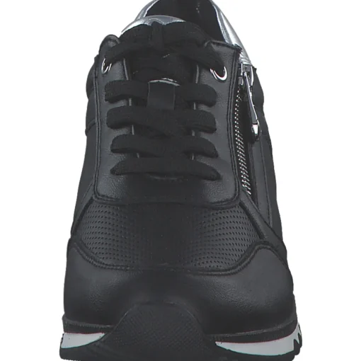 Marco Tozzi 23782, Schnürschuhe, Damen, BLACK/GUN MTL