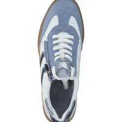 Marco Tozzi 23739-44, Schnürschuhe, Damen, WHITE/LT.BLUE COMB