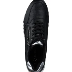 Marco Tozzi 23782, Schnürschuhe, Damen, BLACK/GUN MTL