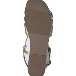Menbur 25414, Keilsandaletten, Damen, gold