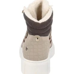 Mustang 1446601, Schnürstiefel, Damen, taupe
