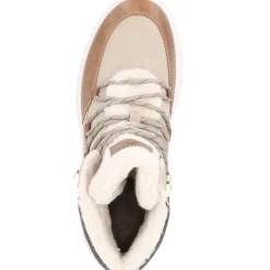 Mustang 1446601, Schnürstiefel, Damen, taupe