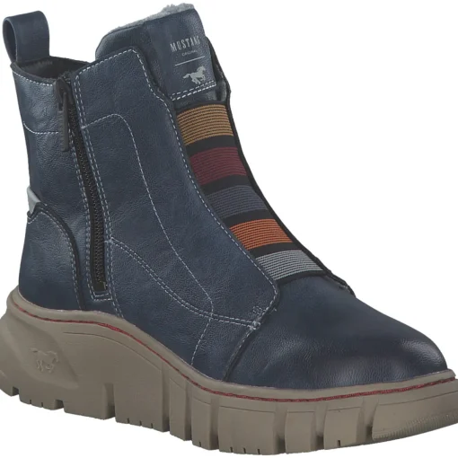 Mustang 1499606, Winterstiefeletten, Damen, blau
