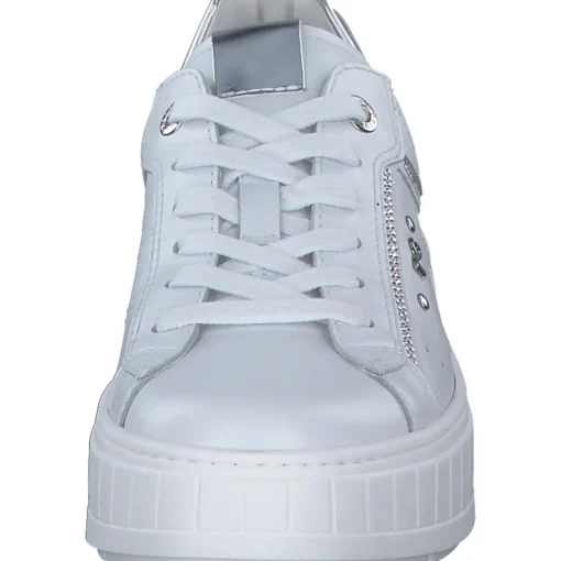 NeroGiardini E513093D, Schnürschuhe, Damen, bianco/argento