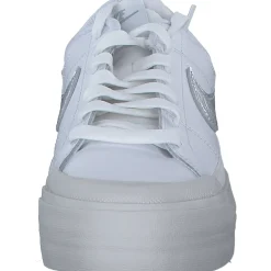 Nike Court Legacy Lift HQ2307, Schnürschuhe, Damen, white/met silver-lt bone