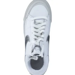 Nike Court Legacy Lift HQ2307, Schnürschuhe, Damen, white/met silver-lt bone