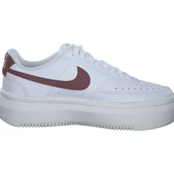 Nike Court Vision DZ5394, Schnürschuhe, Damen, white/team red-sail