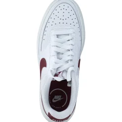 Nike Court Vision DZ5394, Schnürschuhe, Damen, white/team red-sail