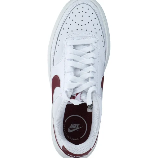 Nike Court Vision DZ5394, Schnürschuhe, Damen, white/team red-sail