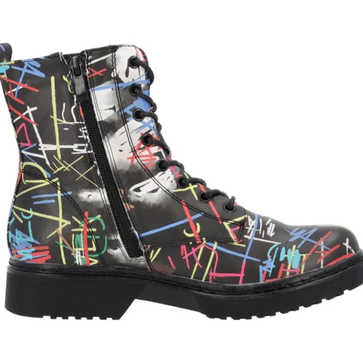 Palado Djerba, Schnürstiefel, Damen, Graffiti