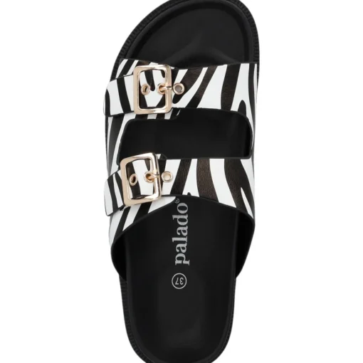 Palado Gnojus, Pantoletten, Damen, Zebra
