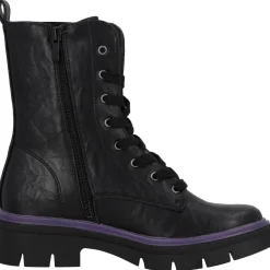 Palado Jazzly by Sila Sahin, Schnürstiefel, Damen, Schwarz/Lila