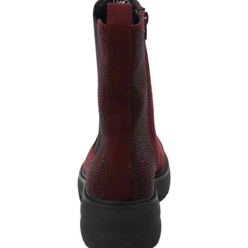 Palado Jynna by Sila Sahin, Chelsea Boots, Damen, Bordeaux Samt