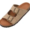 Palado Korfu Oiled Premium Leather, Pantoletten, Damen, Taupe/Braun
