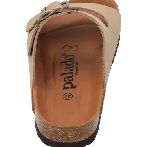 Palado Korfu Oiled Premium Leather, Pantoletten, Damen, Taupe/Braun