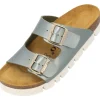Palado Korfu PL Metallic, Plateau-Pantoletten, Damen, Olive
