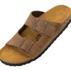 Palado Korfu Velours Premium Leather, Pantoletten, Damen, Hellbraun