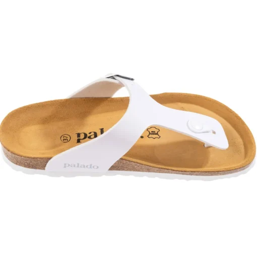 Palado Kos Matt, Zehentrenner, Damen, Weiß/Weiß