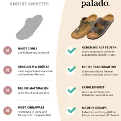 Palado Kos Matt, Zehentrenner, Damen, Weiß/Weiß