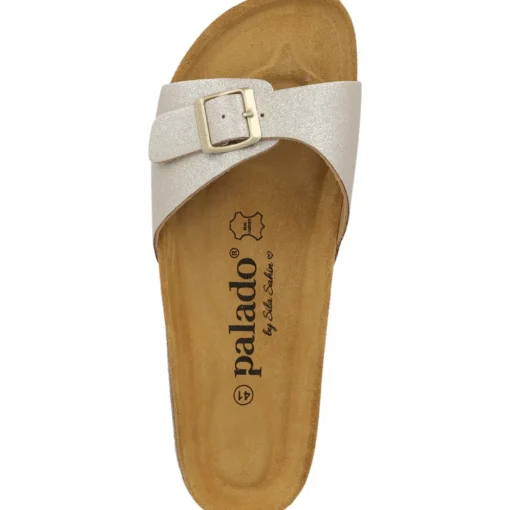 Palado Malta Magnolia by Sila Sahin, Pantoletten, Damen, Weißgold