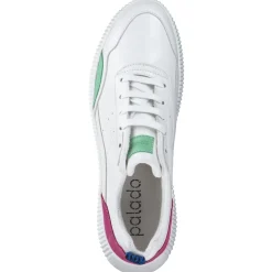 Palado PA 0035, Schnürschuhe, Damen, Weiß/Grün/Pink