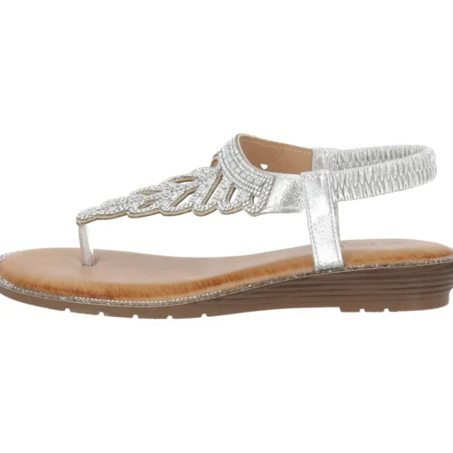 Palado Phuza by Sila Sahin , Riemchensandalen, Damen, Silber