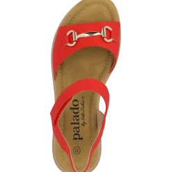 Palado Stamelos by Sila Sahin, Riemchensandalen, Damen, Rot