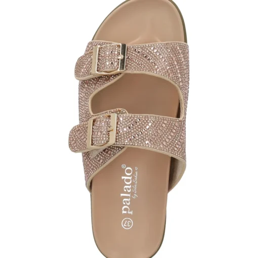 Palado Tegma by Sila Sahin, Plateau-Pantoletten, Damen, Rosegold