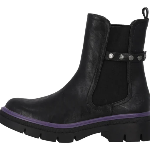 Palado Trinda by Sila Sahin, Chelsea Boots, Damen, Schwarz/Lila