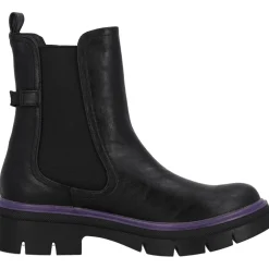 Palado Trinda by Sila Sahin, Chelsea Boots, Damen, Schwarz/Lila