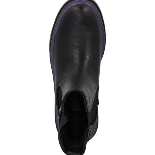 Palado Trinda by Sila Sahin, Chelsea Boots, Damen, Schwarz/Lila