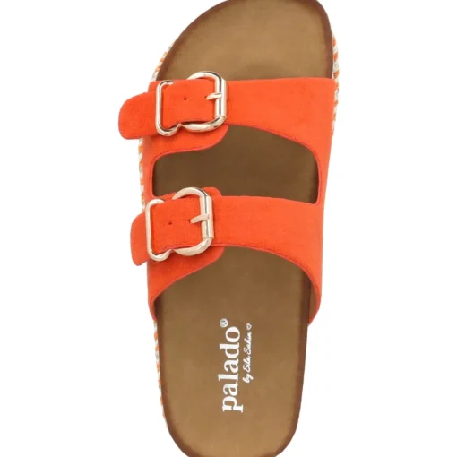 Palado Veast by Sila Sahin, Plateau-Pantoletten, Damen, Orange