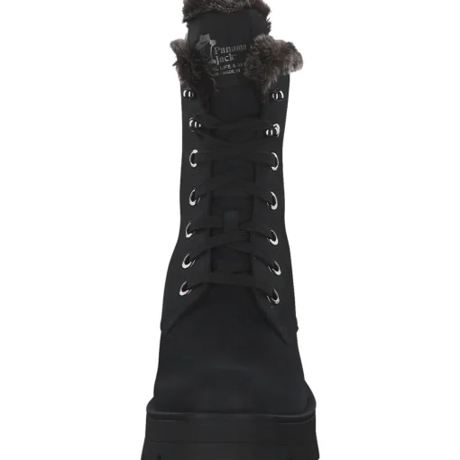 Panama Jack Clare B, Schnürstiefel, Damen, Schwarz (Negro/Black)
