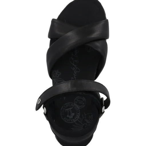 Panama Jack Serena B, Keilsandaletten, Damen, Schwarz (Negro/Black)