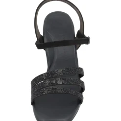 Paul Green 6058, Plateau-Sandaletten, Damen, black