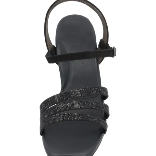 Paul Green 6058, Plateau-Sandaletten, Damen, black