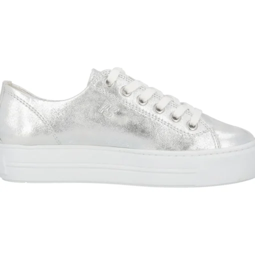 Paul Green 4790, Sneakers Low, Damen, weiß silber metallic