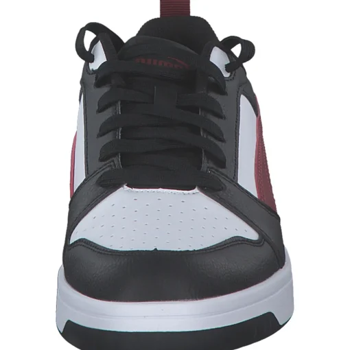 Puma Rebound v6 Low 392328, Klassische- & Business Schuhe, Herren, PUMA WHITE-INTENSE RED-PUMA BL
