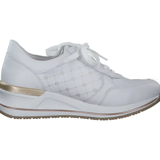 Remonte D3211, Schnürschuhe, Damen, weiss/weiss/alloy/lightgold