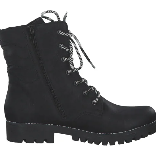 Rieker 78520, Schnürstiefel, Damen, schwarz/schwarz