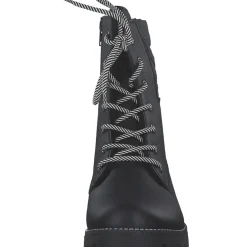 Rieker 78520, Schnürstiefel, Damen, schwarz/schwarz