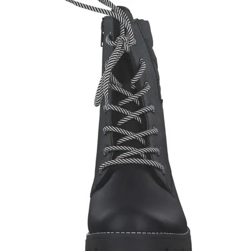 Rieker 78520, Schnürstiefel, Damen, schwarz/schwarz