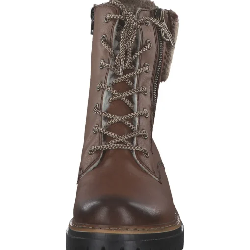 Rieker 72608, Schnürstiefel, Damen, muskat/havanna/setter