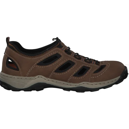 Rieker 08065, Sportliche Slipper, Herren, Braun