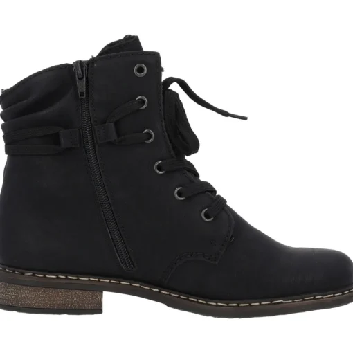 Rieker 71229, Stiefeletten, Damen, Schwarz (Schwa/Schw)