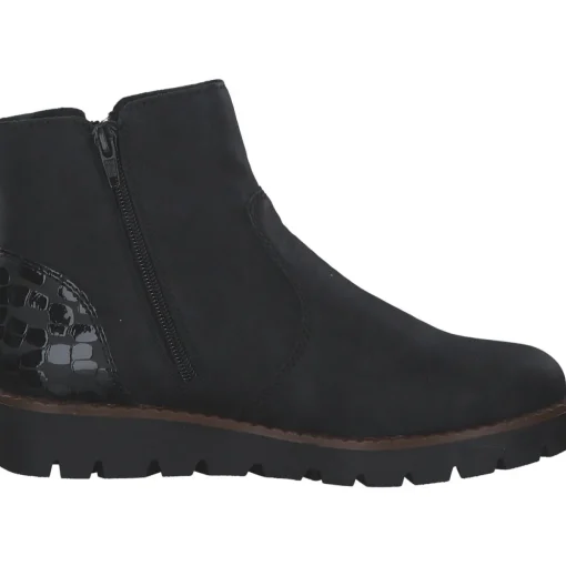 Rieker 44950-00, Stiefeletten, Damen, schwarz/black/schwarz