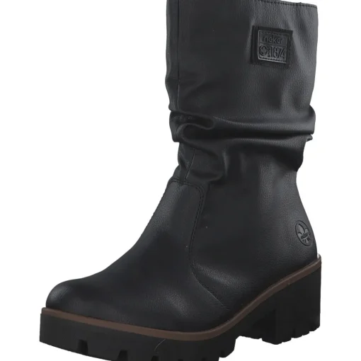 Rieker 79260, Winterstiefeletten, Damen, schwarz/schwarz