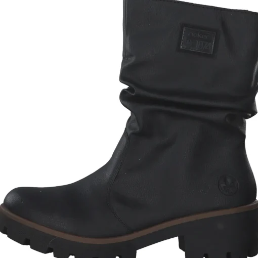 Rieker 79260, Winterstiefeletten, Damen, schwarz/schwarz