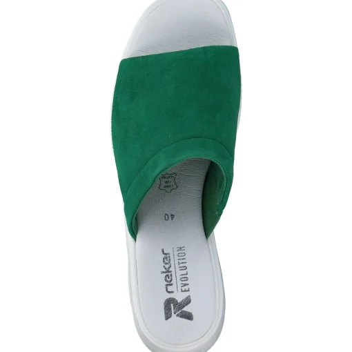 Rieker Evolution W1551, Plateau-Pantoletten, Damen, applegreen